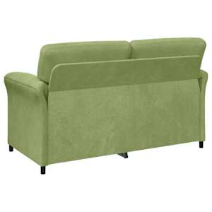 Sofa pro dvě osoby Světlá zelená 158 x 83 x 95 cm Samet - obrázek 5