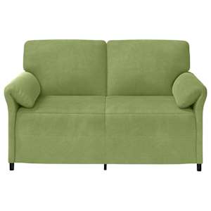 Sofa pro dvě osoby Světlá zelená 158 x 83 x 95 cm Samet - obrázek 3