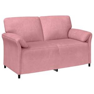 vidaXL 2-kohaline diivan Roosa 158 x 83 x 95 cm Samet