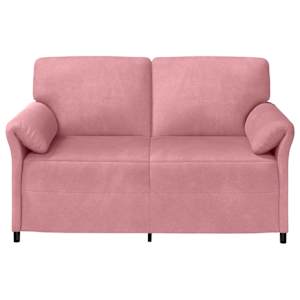 Sofa pro dvě osoby Růžová 158 x 83 x 95 cm Samet - obrázek 3
