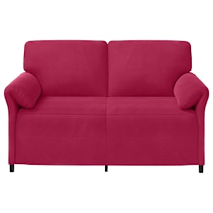 Sofa pro dvě osoby Víno Červené 158 x 83 x 95 cm Samet - obrázek 3