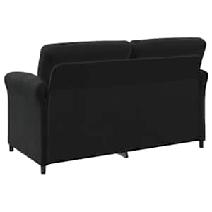 Sofa pro dvě osoby Černá 158 x 83 x 95 cm Samet - obrázek 5