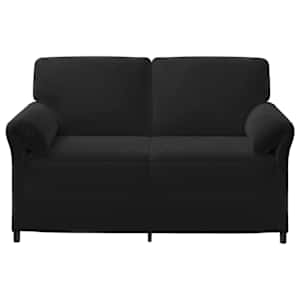 Sofa pro dvě osoby Černá 158 x 83 x 95 cm Samet - obrázek 3