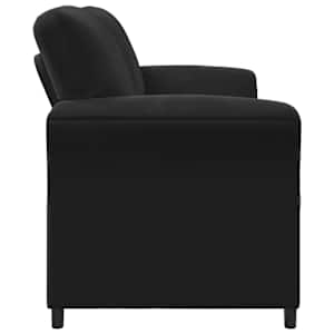 Sofa pro dvě osoby Černá 158 x 83 x 95 cm Samet - obrázek 4