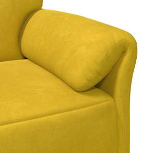 Sofa pro dvě osoby Žlutá 158 x 83 x 95 cm Samet - obrázek 6