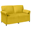 vidaXL 2-kohaline diivan Kollane 158 x 83 x 95 cm Samet