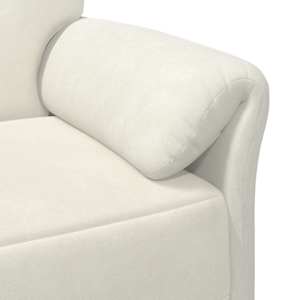 Sofa pro dvě osoby Krémová 158 x 83 x 95 cm Samet - obrázek 6