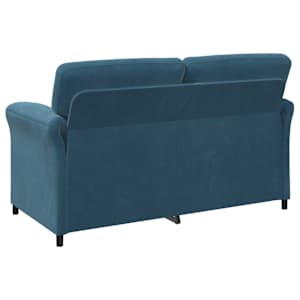 Sofa pro dvě osoby Modrá 158 x 83 x 95 cm Samet - obrázek 5