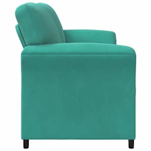 Sofa pro dvě osoby Tyrkysová 158 x 83 x 95 cm Samet - obrázek 4