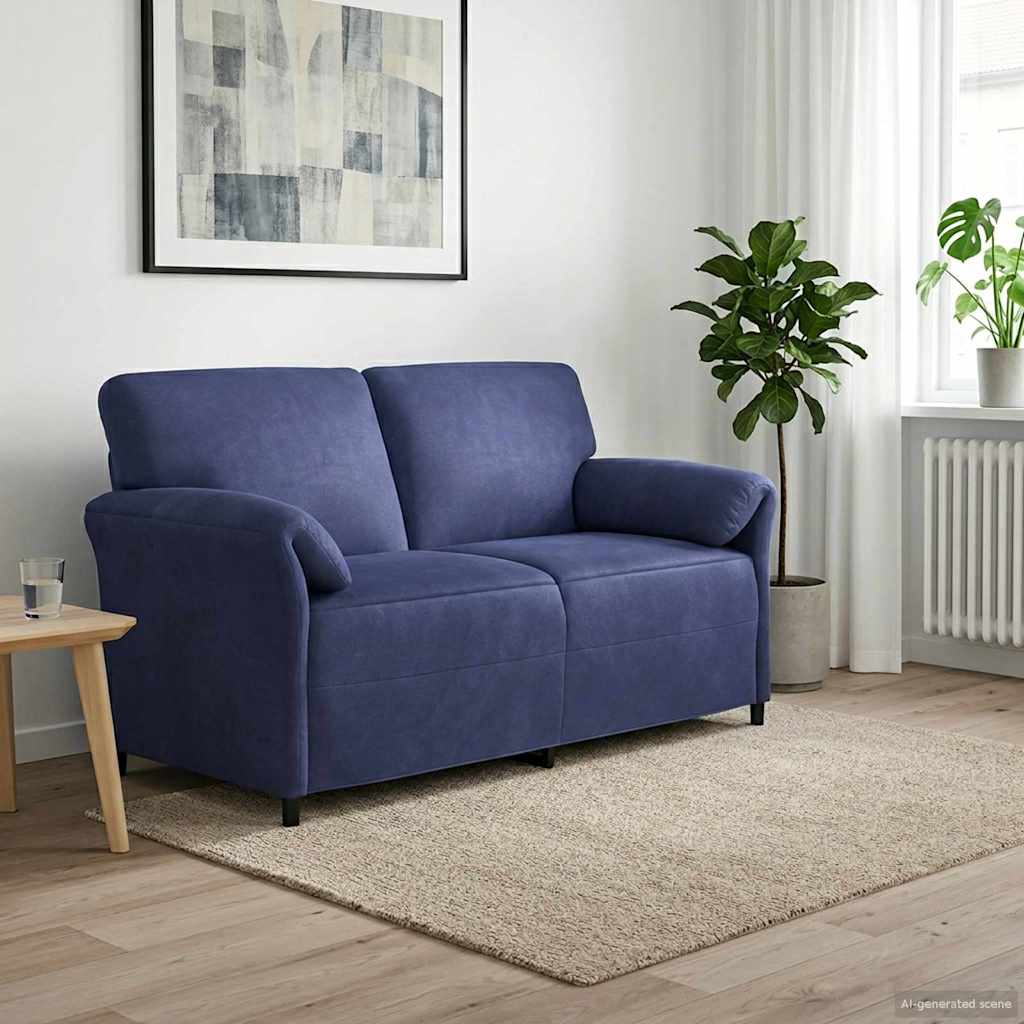 2-kohaline diivan Politsei sinine 158 x 83 x 95 cm Samet