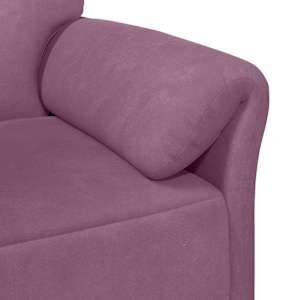 Sofa pro dvě osoby Fialová 158 x 83 x 95 cm Samet - obrázek 6