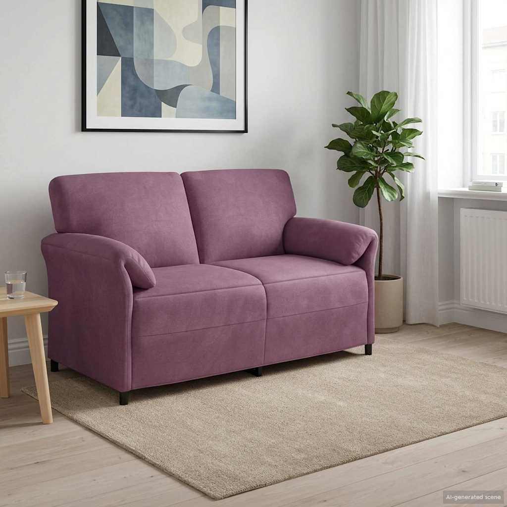 vidaXL Canapea cu 2 locuri Violet 158 x 83 x 95 cm Catifea