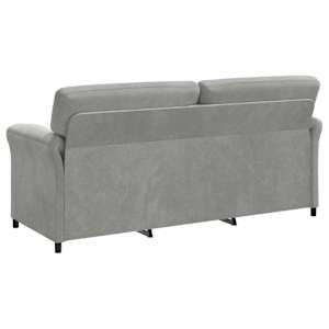 3-místné sofa Světle šedá 198 x 83 x 95 cm Samet - obrázek 5