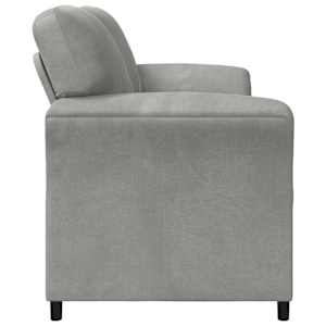 3-místné sofa Světle šedá 198 x 83 x 95 cm Samet - obrázek 4