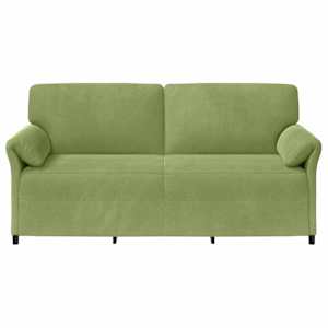 3-místné sofa Světlá zelená 198 x 83 x 95 cm Samet - obrázek 3