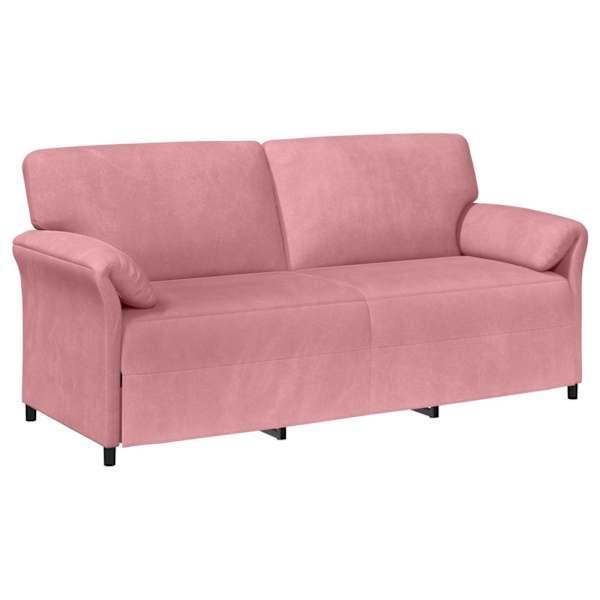 vidaXL 3-kohaline diivan Roosa 198 x 83 x 95 cm Samet