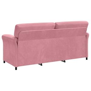 3-místné sofa Růžová 198 x 83 x 95 cm Samet - obrázek 5