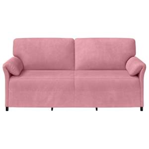 3-místné sofa Růžová 198 x 83 x 95 cm Samet - obrázek 3