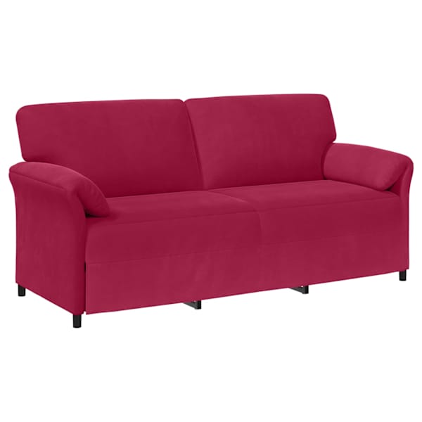 vidaXL 3-kohaline diivan Veinpunane 198 x 83 x 95 cm Samet