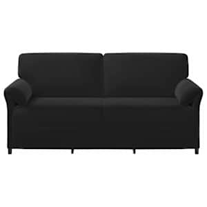 3-místné sofa Černá 198 x 83 x 95 cm Samet - obrázek 3