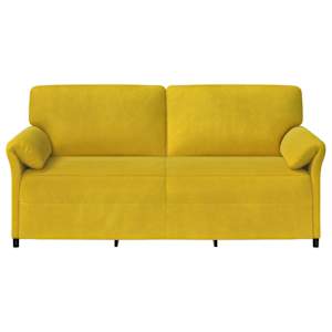 3-místné sofa Žlutá 198 x 83 x 95 cm Samet - obrázek 3