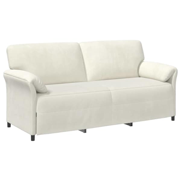 vidaXL 3-kohaline diivan Kreemjas 198 x 83 x 95 cm Samet