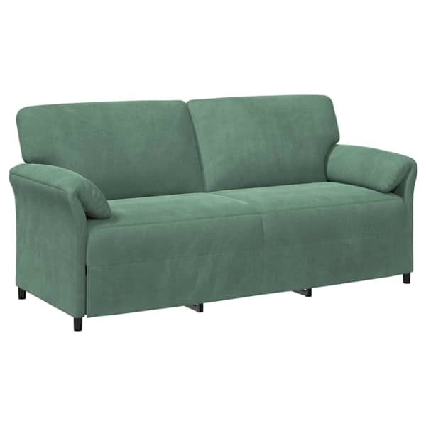 vidaXL 3-kohaline diivan Mere Roheline 198 x 83 x 95 cm Samet