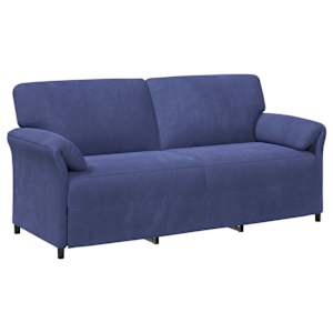 vidaXL 3-kohaline diivan Politsei sinine 198 x 83 x 95 cm Samet