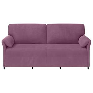 3-místné sofa Fialová 198 x 83 x 95 cm Samet - obrázek 3