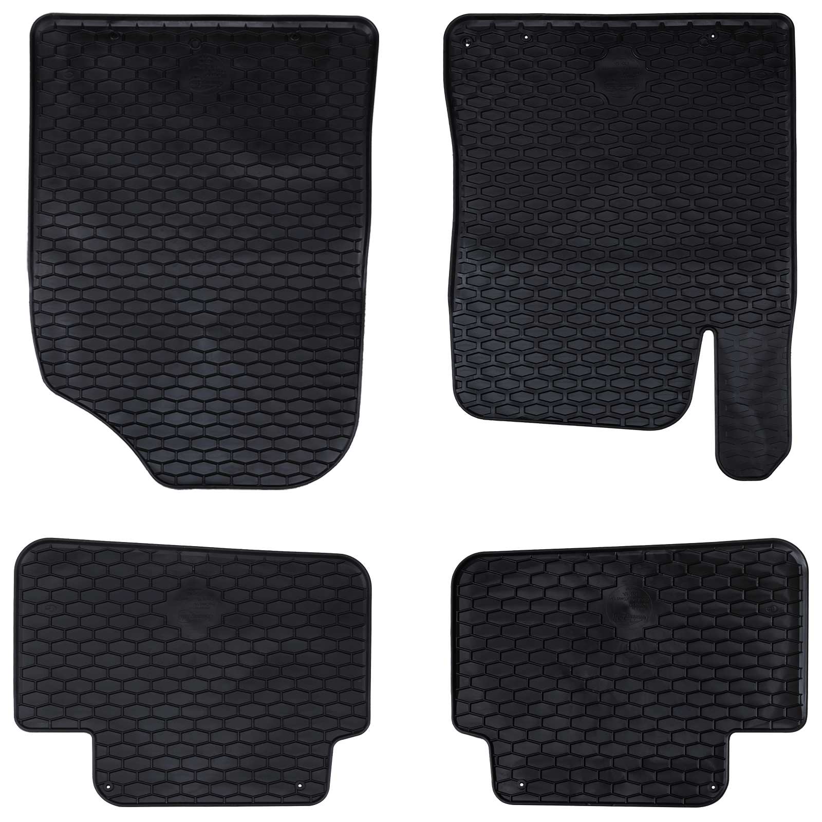 vidaXL Autofußmatte 4 pcs Schwarz Geeignet für Hyundai i30 2017 Gummi