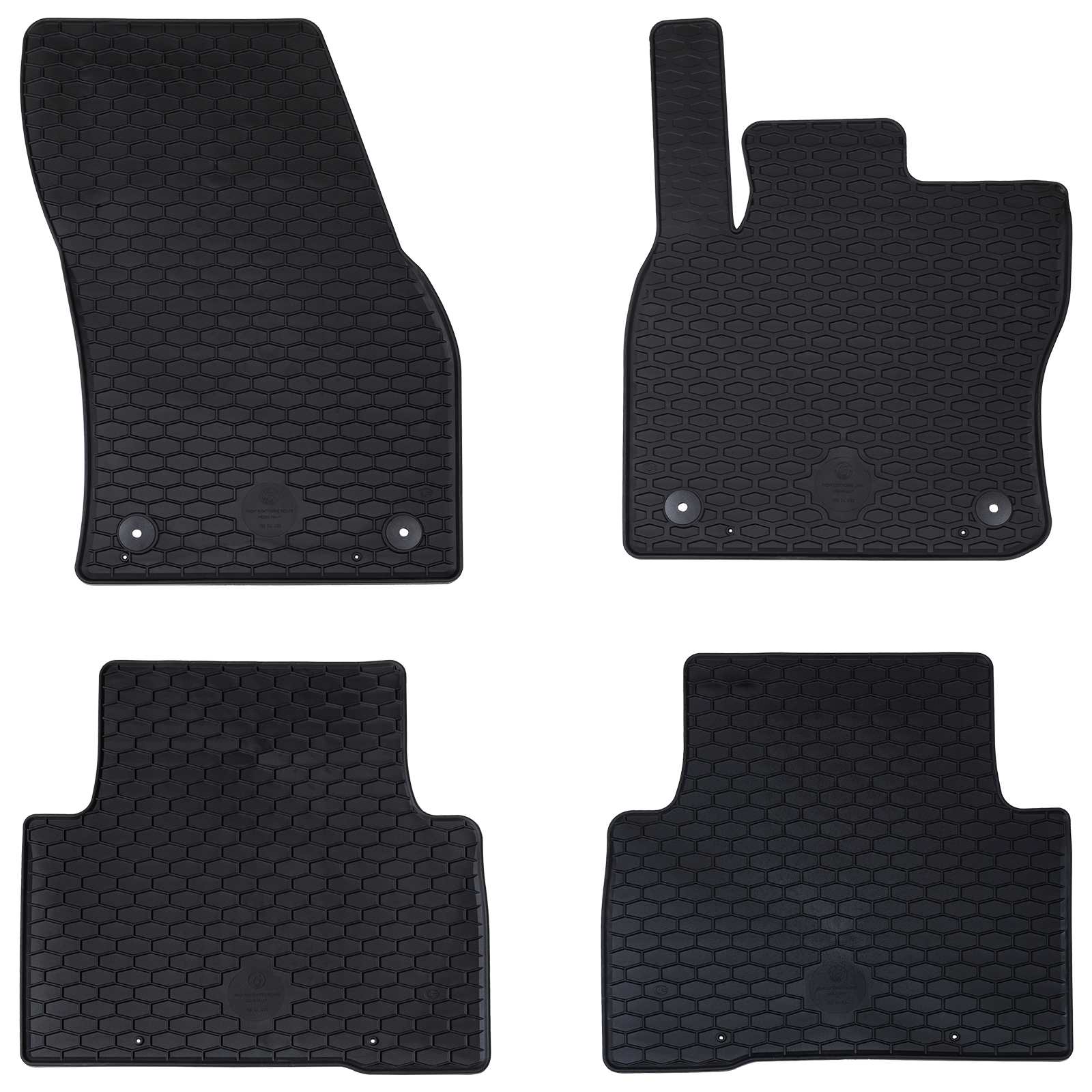 vidaXL Autofußmatte 4 pcs Schwarz VW TIGUAN , für TOURAN TPE