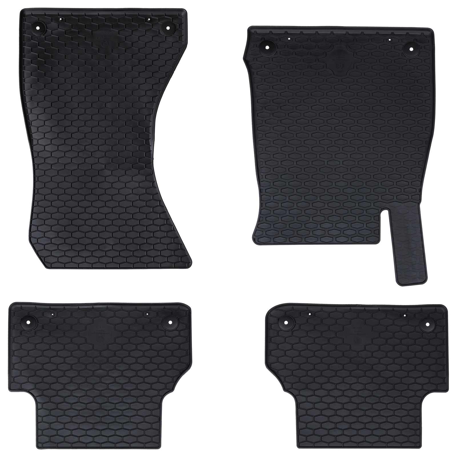 vidaXL Autofußmatte 4 pcs Schwarz passend für Audi A4 B9 , A5 B9 TPE