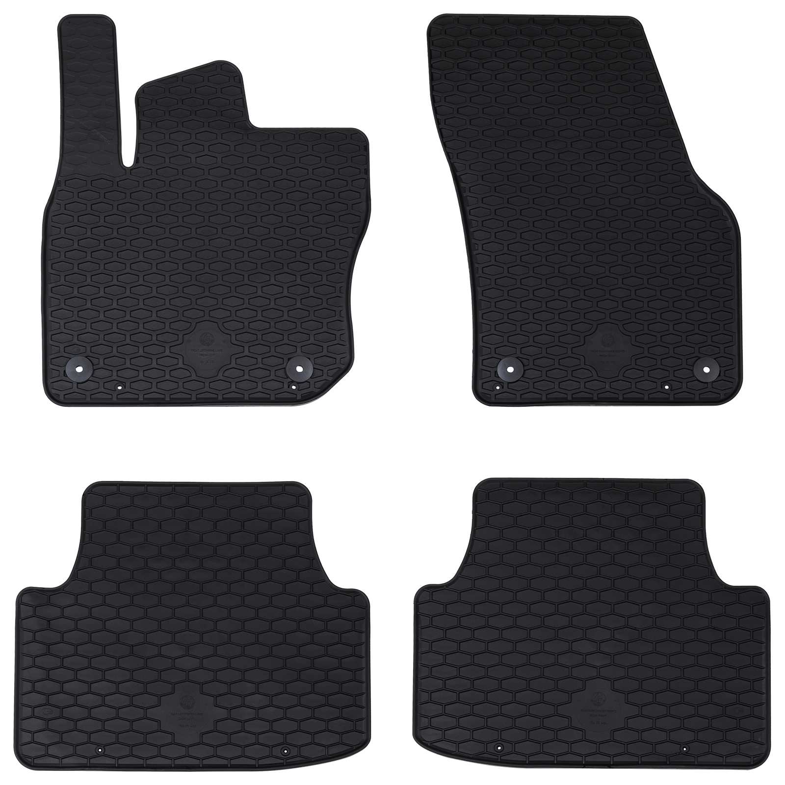 vidaXL Autofußmatte 4 pcs Schwarz VW TIGUAN TDI TPE