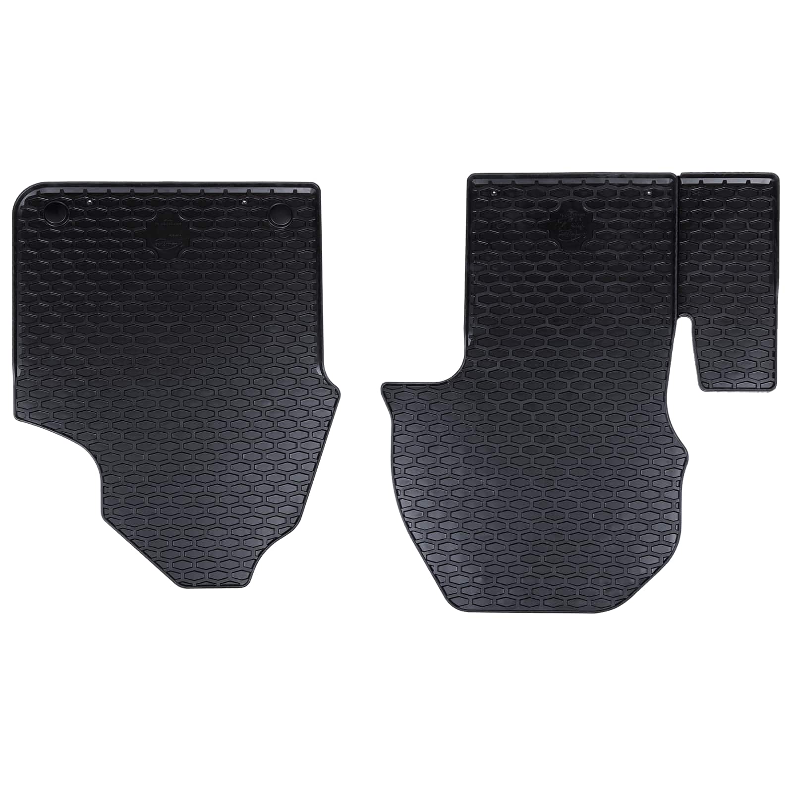 vidaXL Autofußmatte 2 pcs Schwarz geeignet für Mercedes SPRINTER TPE
