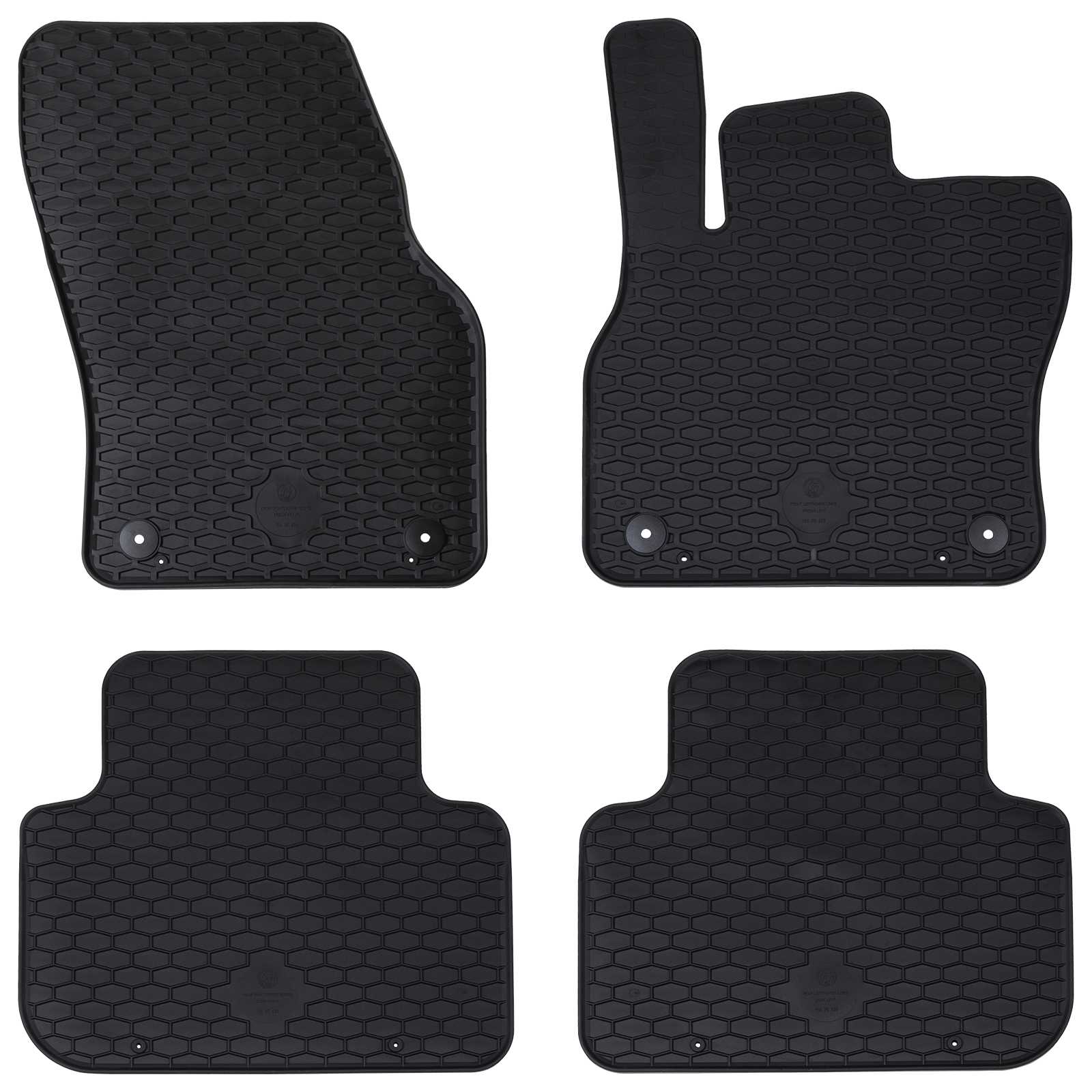 Auto paklājs 4 pcs Melna der Audi Q3 TPE