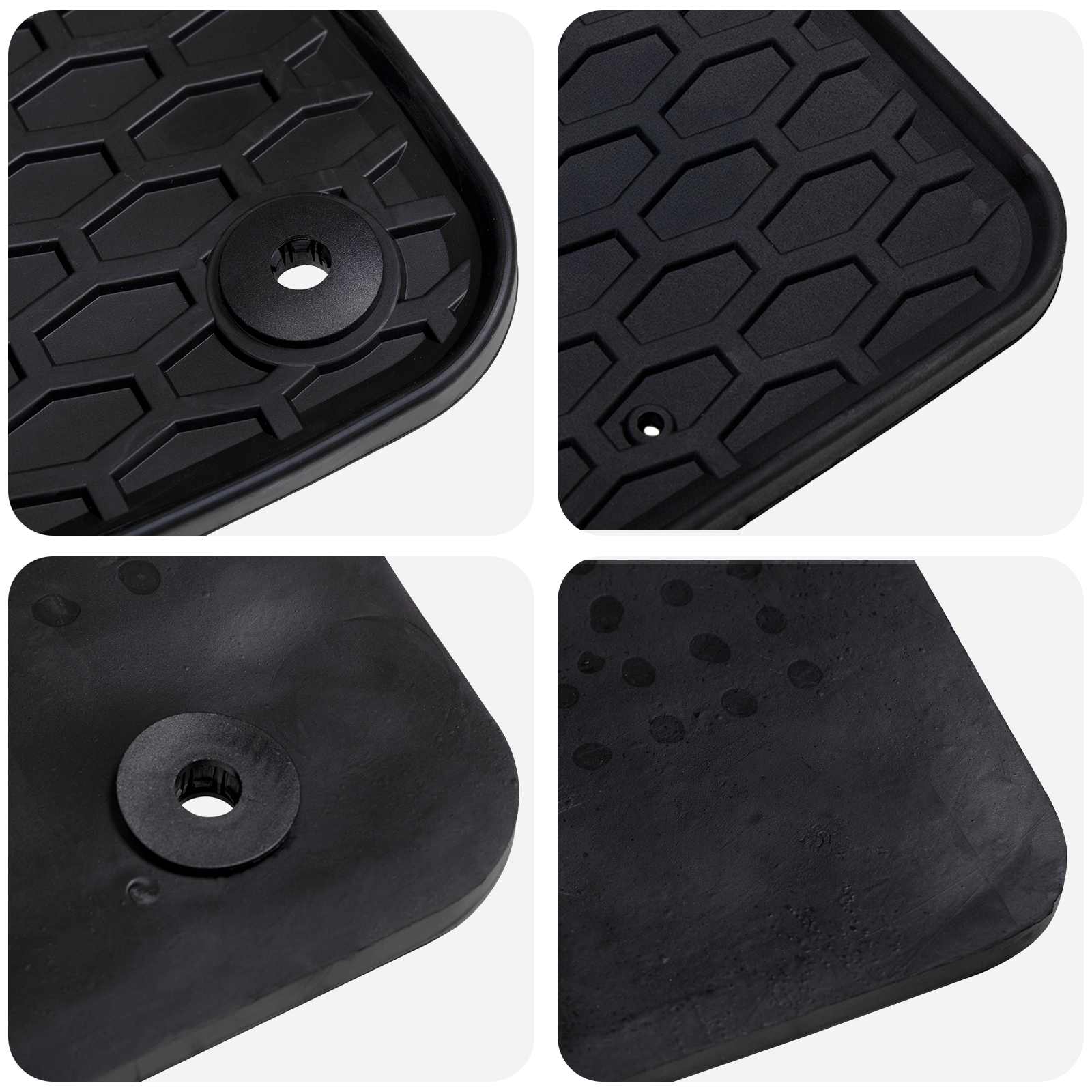 Avto preproga 3 pcs Črna VW T5 , T6 , za MULTIVAN Guma - slika 5