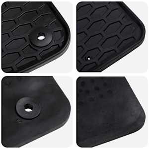 Autokoberec 3 pcs Černá vhodné pro VW T5 2010-2015 Guma - obrázek 5