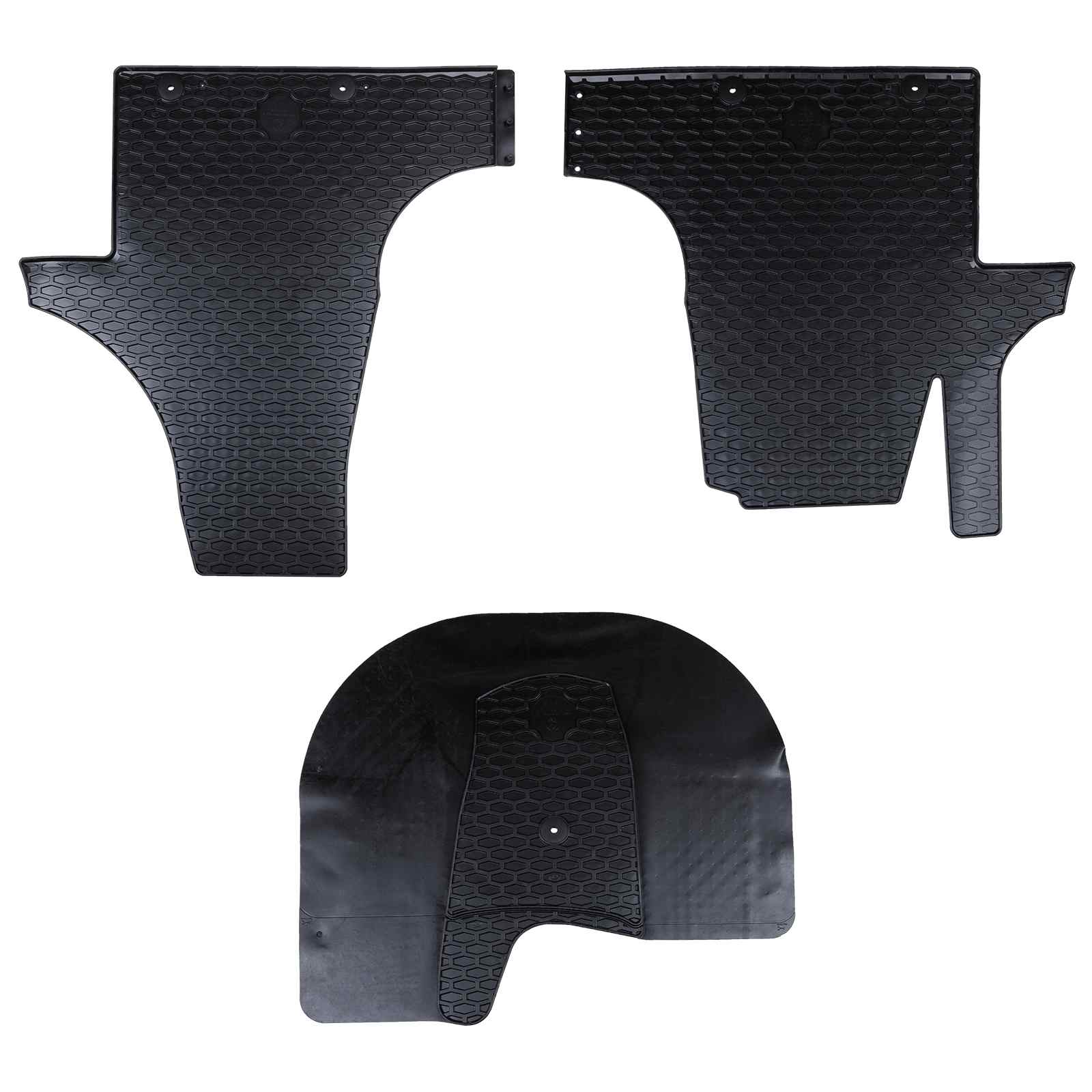 vidaXL Autofußmatte 3 pcs Schwarz VW T5 , T6 , für MULTIVAN TPE