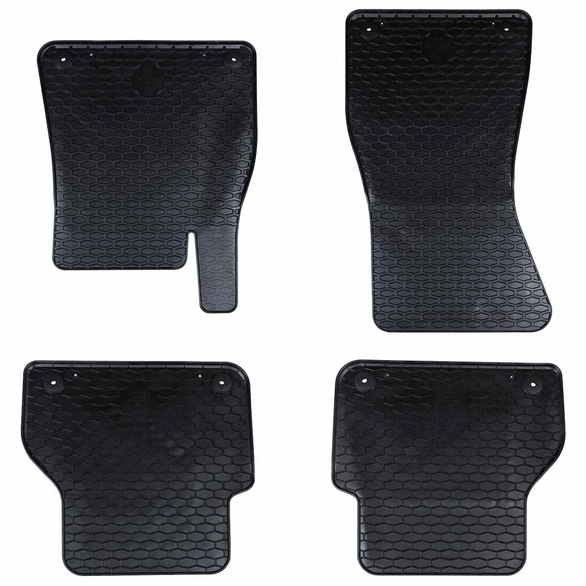 Bilmåtte 4 stk. velegnet til Audi A6 / A7 2018-2025 4D Aft. Gummi