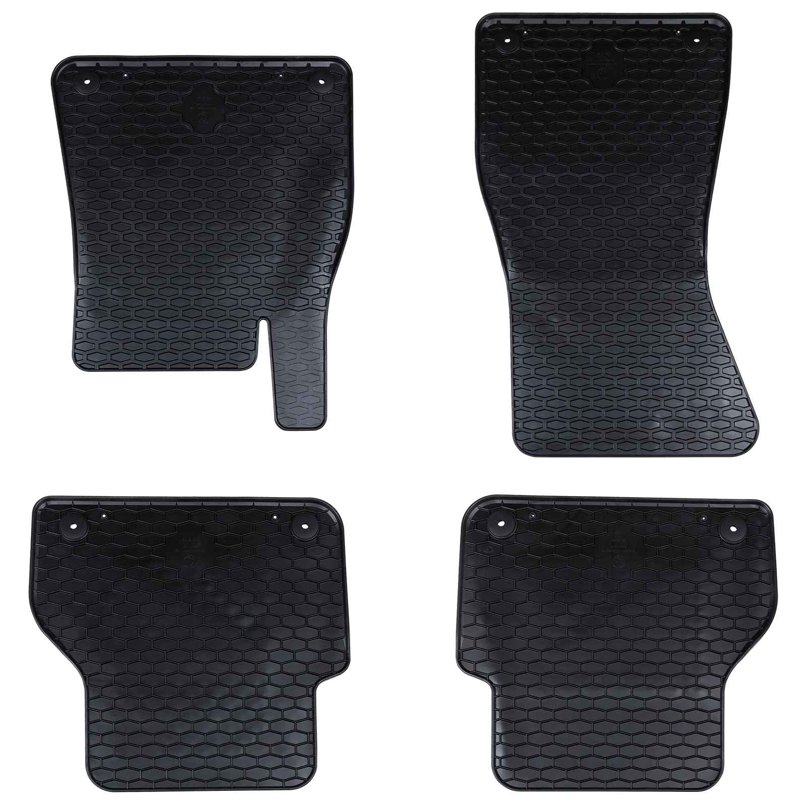 vidaXL Autofußmatte 4 pcs Schwarz geeignet für Audi A6 / A7 4D Aft.