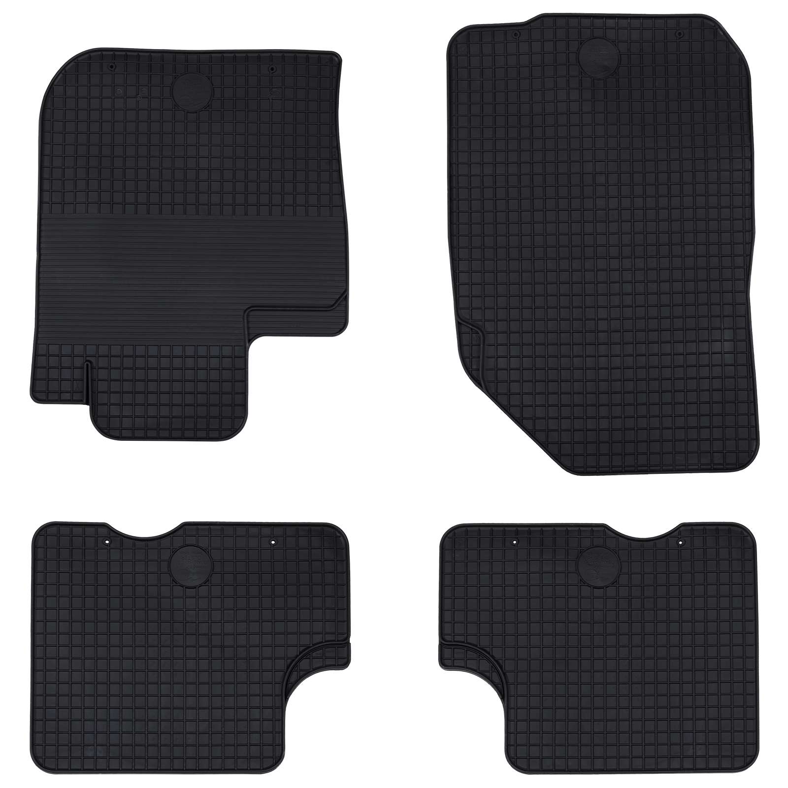 vidaXL Autofußmatte 4 pcs Schwarz Geeignet für DACIA DUSTER 2010-2017