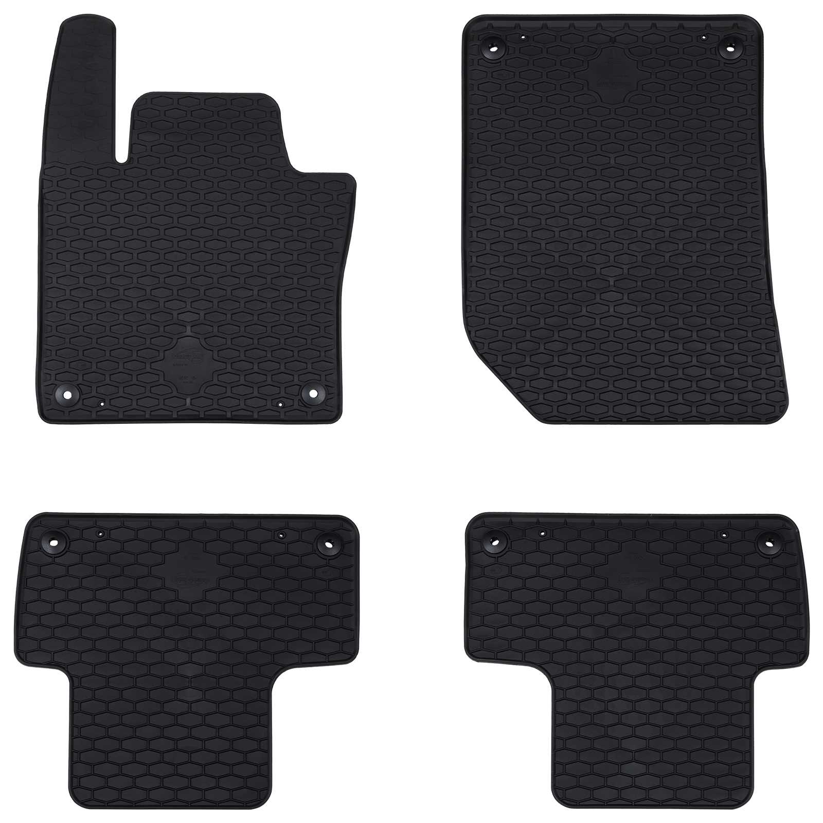 vidaXL Autofußmatte 4 pcs Schwarz geeignet für Volvo XC60 TPE
