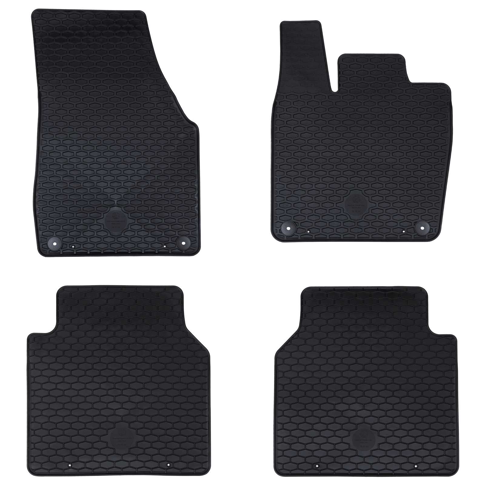 vidaXL Autofußmatte 4 pcs Schwarz geeignet für VW ID.7 TPE