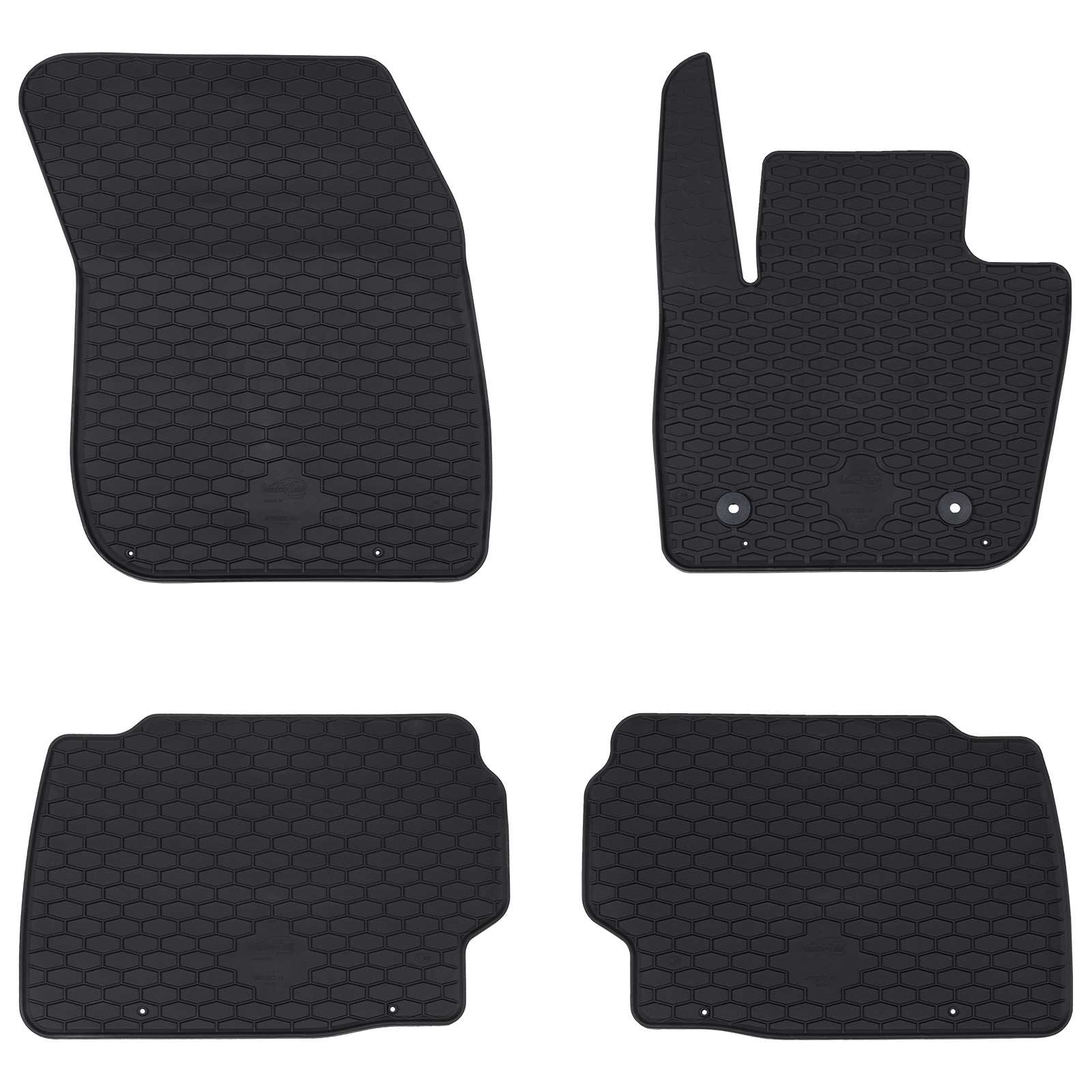 vidaXL Autofußmatte 4 pcs Schwarz geeignet für Ford MONDEO TPE