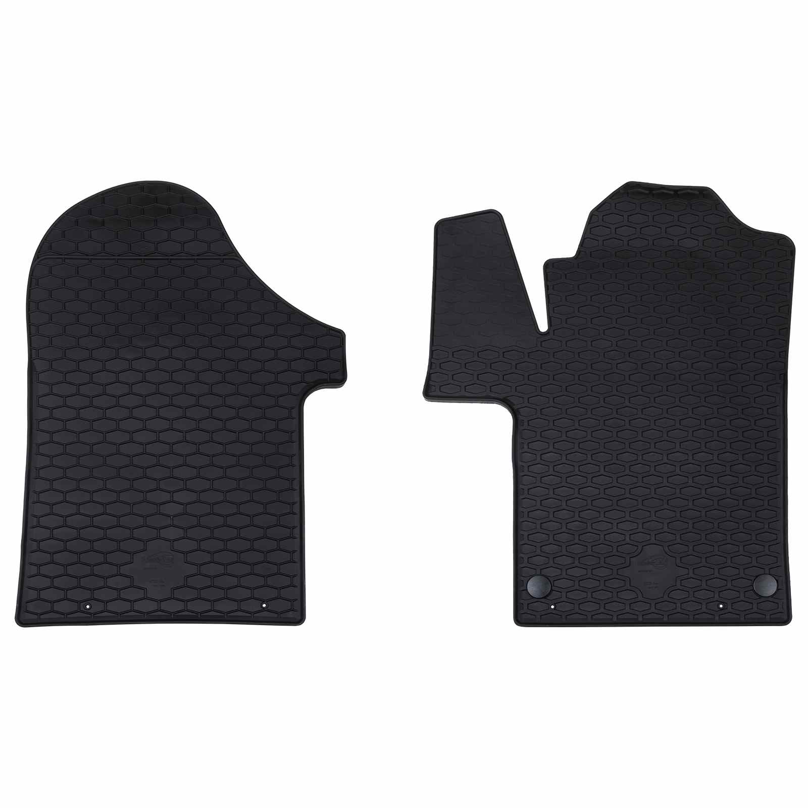 vidaXL Autofußmatte 2 pcs Schwarz TPE
