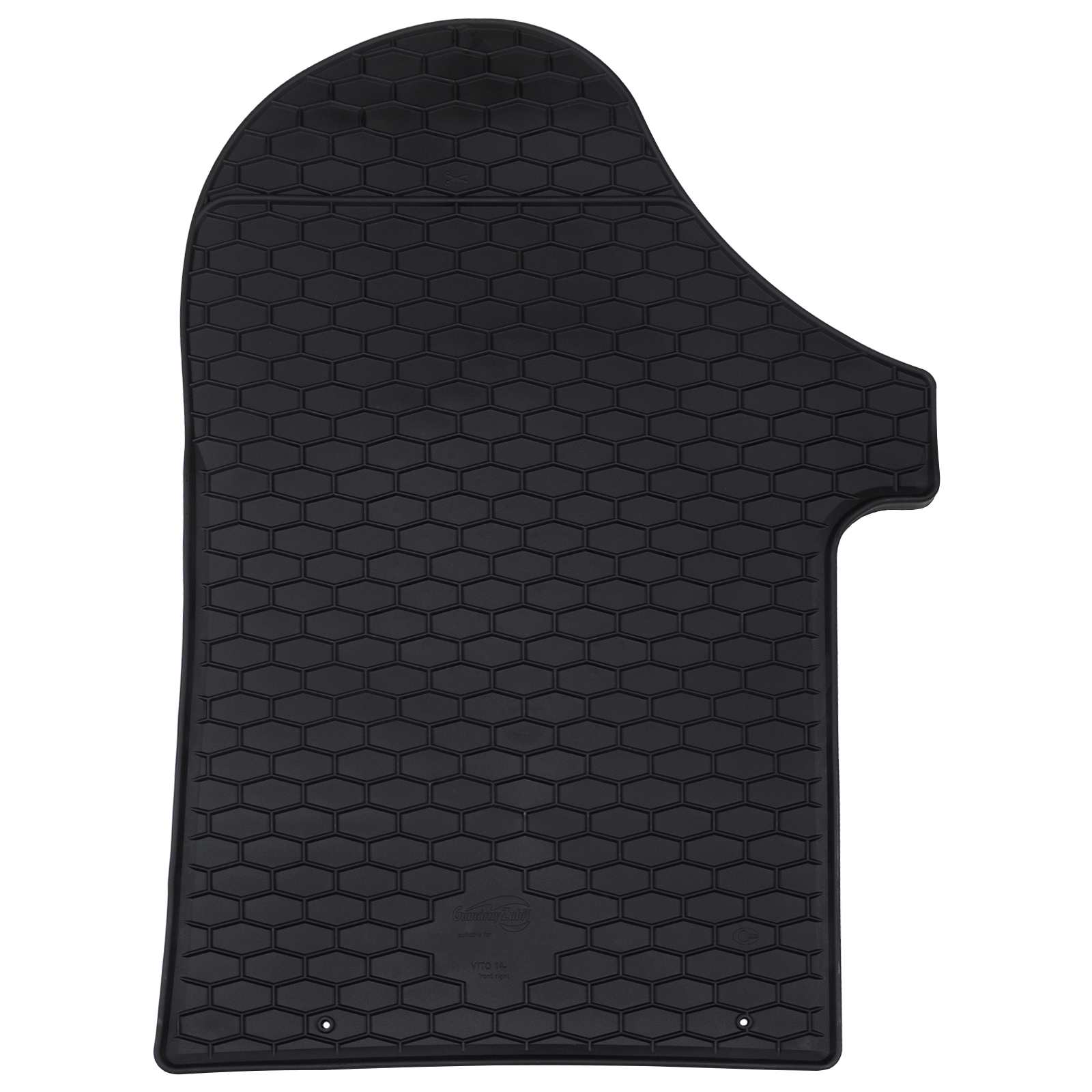 Thumbnail - vidaXL Autofußmatte 2 pcs Schwarz TPE