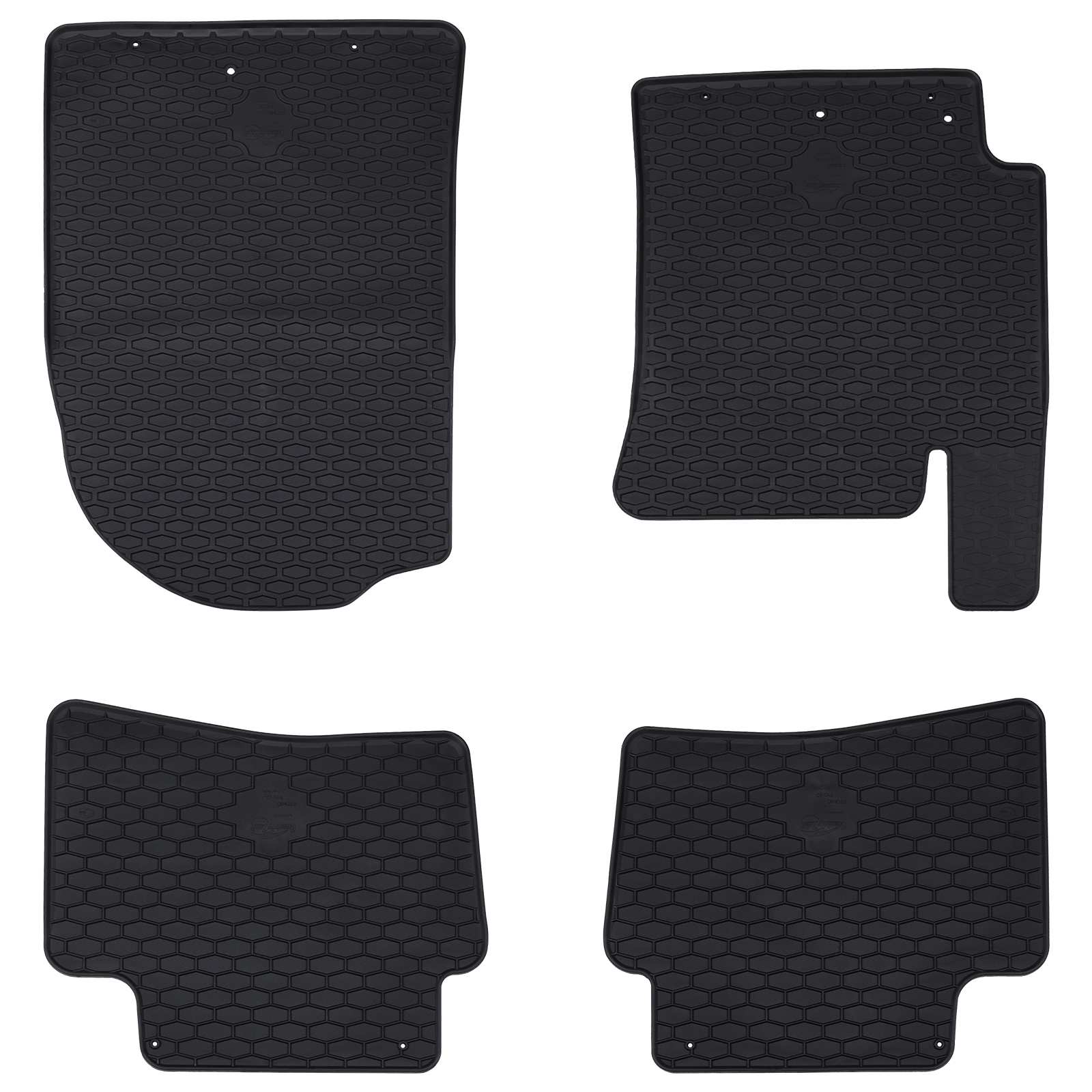 vidaXL Autofußmatte 4 pcs Schwarz geeignet für Kia RIO, STONIC TPE