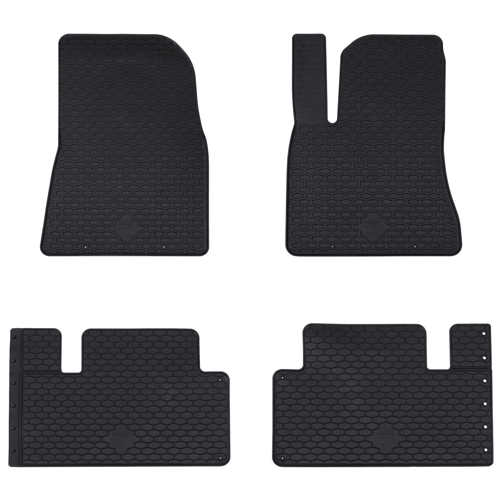 vidaXL Covor pentru mașină 4 pcs Negru Cauciuc
