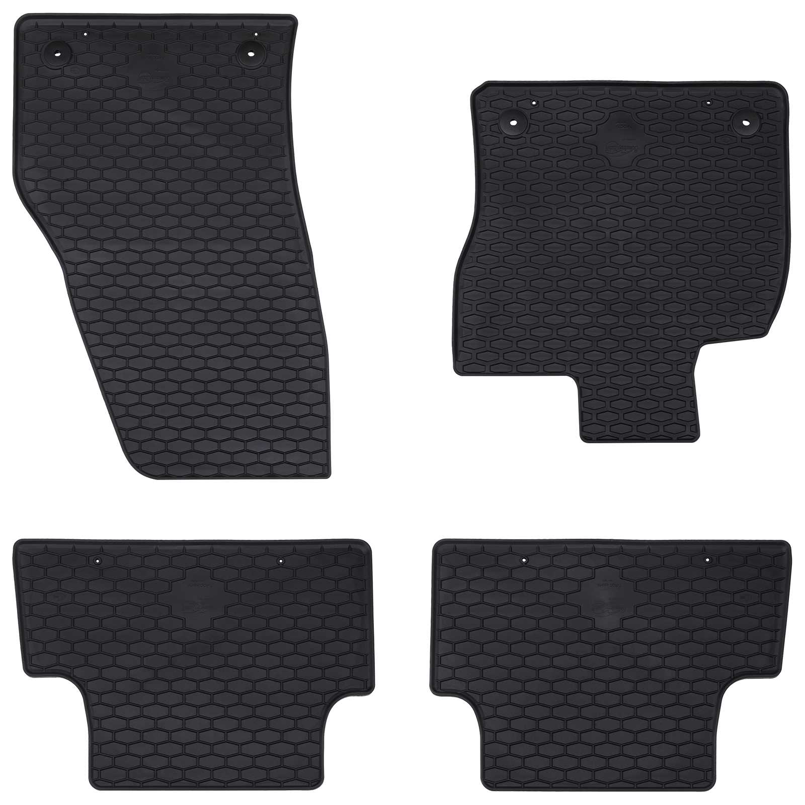 vidaXL Autofußmatte 4 pcs Schwarz geeignet für T-ROC Cabrio TPE
