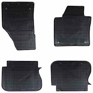 Avto preproga 4 pcs Črna Guma